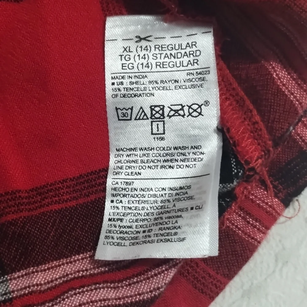 Girls Old Navy red plaid dress